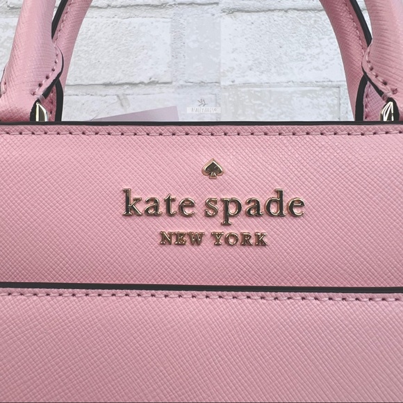 Kate Spade Staci Chalk Pink Small Satchel Crossbody - Picture 2 of 9
